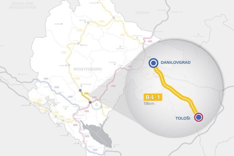 Мапа_дионице_Подгорица_Даниловград