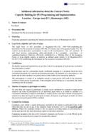 Capacity Building for IPA Programming and Implementation, Additional information to the Contract Notice