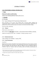 Capacity Building for IPA Programming and Implementation, Contract Notice