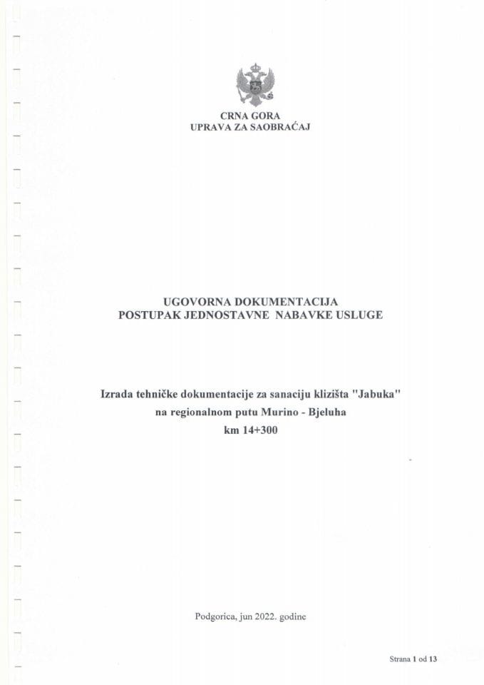 Ugovor-Izrada tehničke dokumentacije za sanaciju klizišta Jabuka na regionalnom putu Murina Bjeluha-22