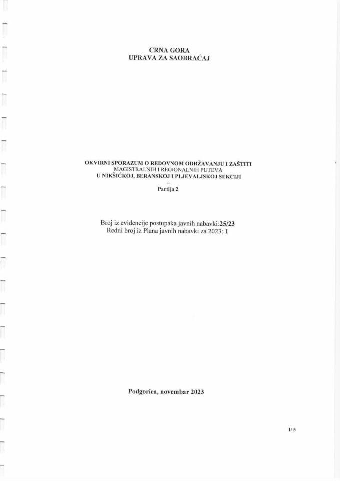 25_23_Okvirni sporazum_Partija 2