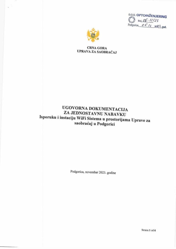 ugovor instalacija wifi