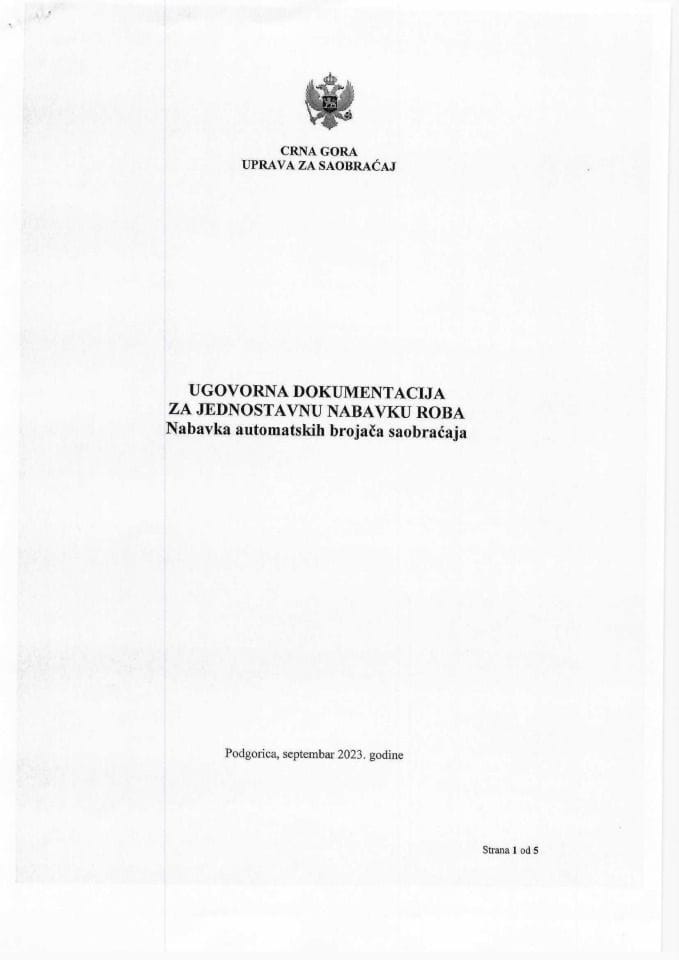 ugovor nabavka automatskih brojača