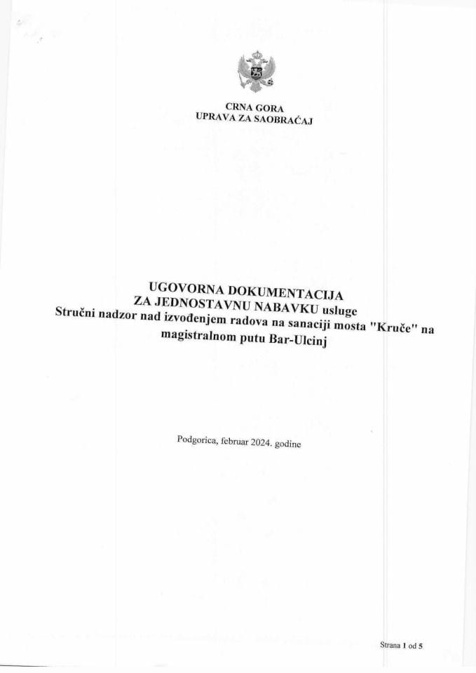 Ugovor nadzor Kruče