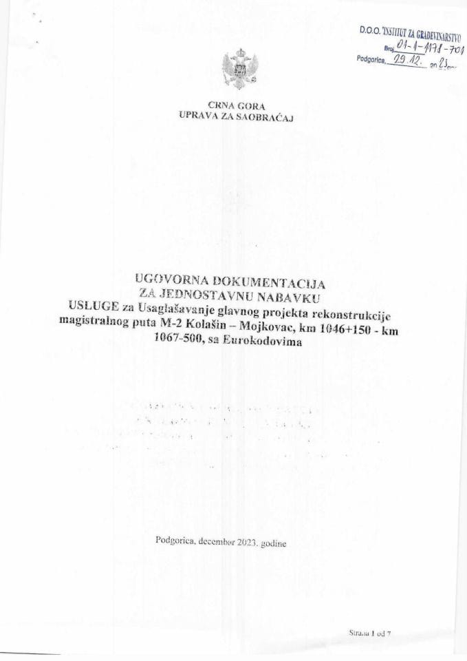 Ugovor-Kolašin-Mojkovac eurokodovi