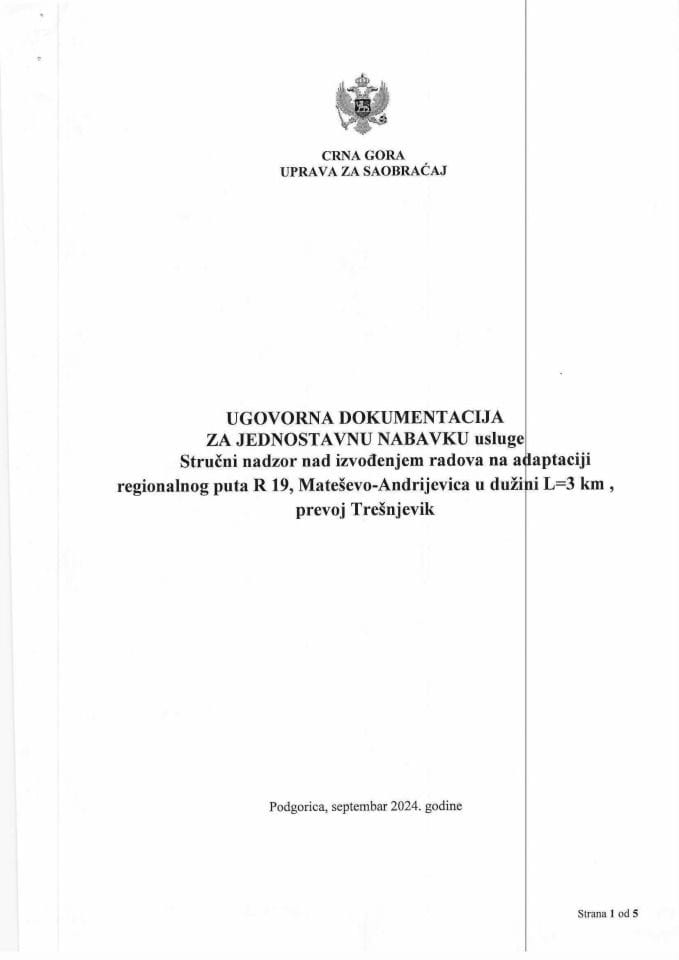 Ugovor nadzor Trešnjevik