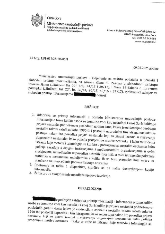 rješenje br. 18-UPI-037/25-10705/4