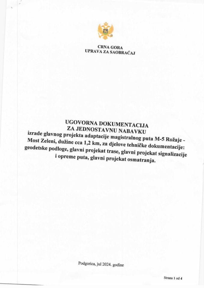 Ugovor-Rožaje Most Zeleni