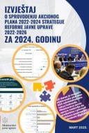 Izvještaj o sprovođenju Akcionog plana 2022-2024. za sprovođenje Strategije reforme javne uprave 2022-2026, za 2024. godinu i Predlog akcionog plana 2025-2026. za sprovođenje Strategije reforme javne uprave 2022-2026