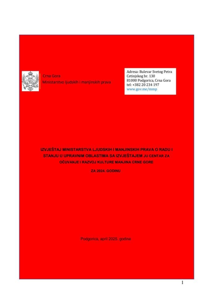 Izvještaj o radu MLJMP za 2024. godinu s izvještajem CEKUM-a