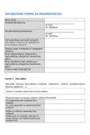 Aplikacioni formular za reakreditaciju Eko škola