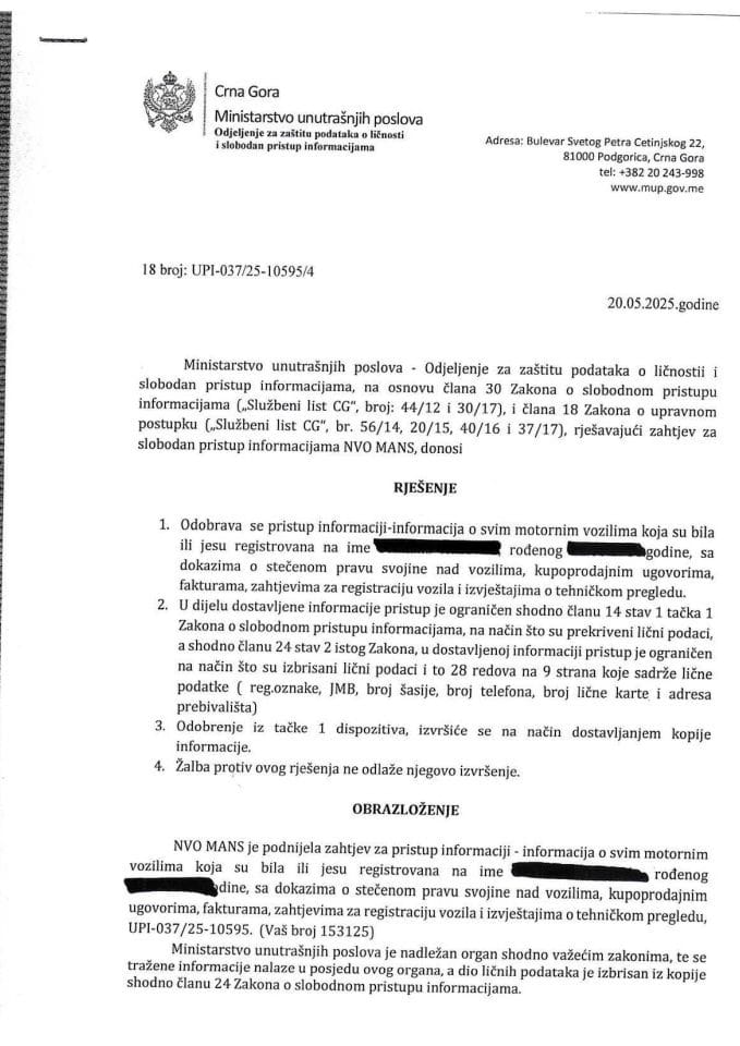 rješenje br. 18-UPI-037/25-10595/4