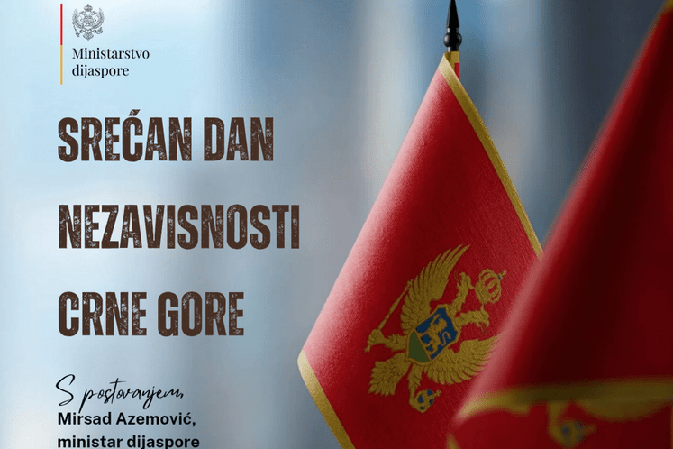 Čestitka ministra Azemovića povodom Dana nezavisnosti Crne Gore