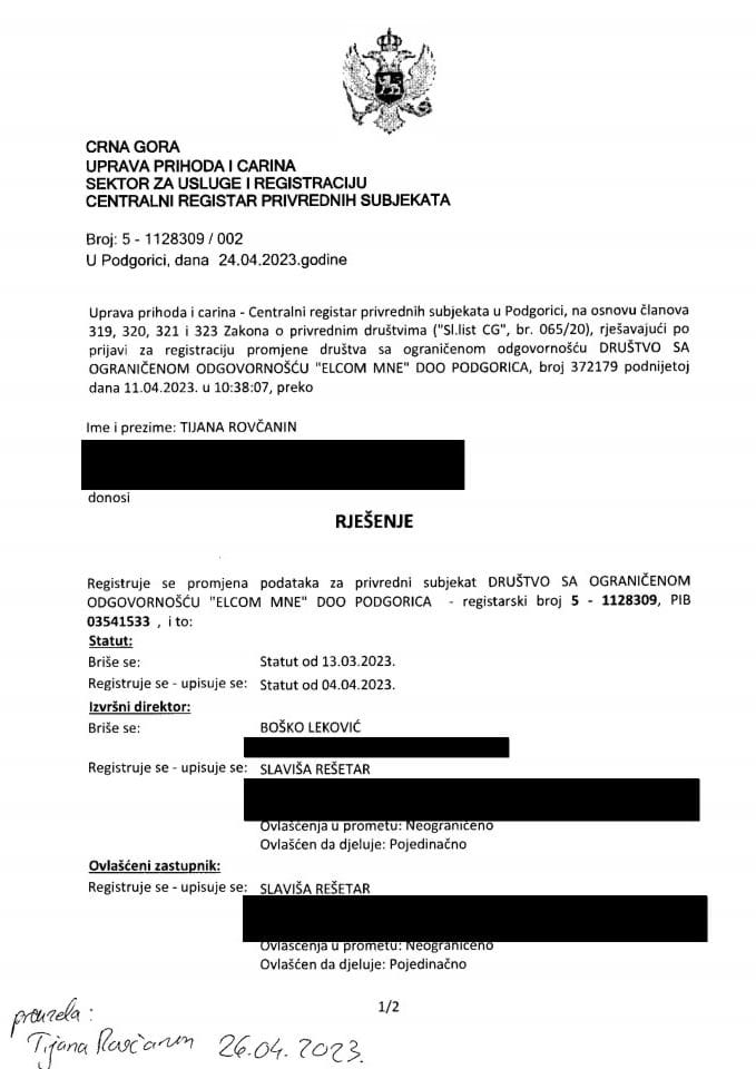 Informacija II 05/02-UP-74/4-25