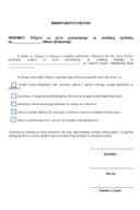 Prijava za prvo postavljenje sudskih vještaka