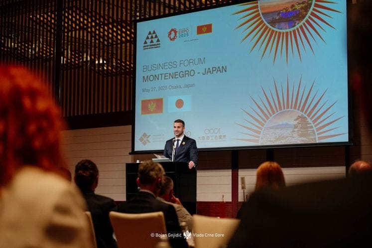 Milojko Spajić na biznis forumu u Osaki