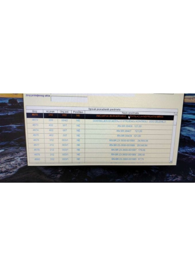 Информација по рјешењу број 006-037/25-УПИ-1279/2 од 20.03.2025. В