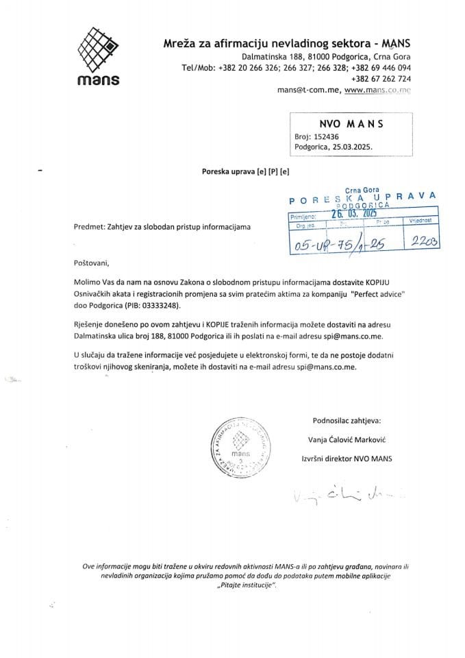 Rješenje 05/02-UP-75/2-25