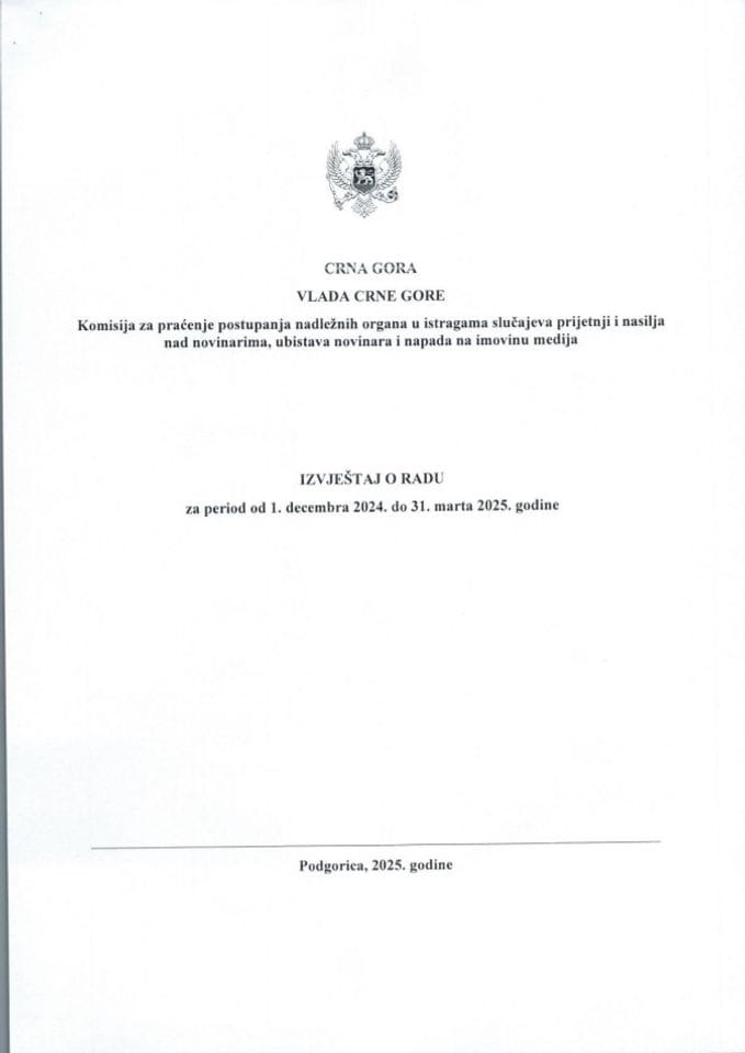 Deveti izvještaj Komisije novog saziva