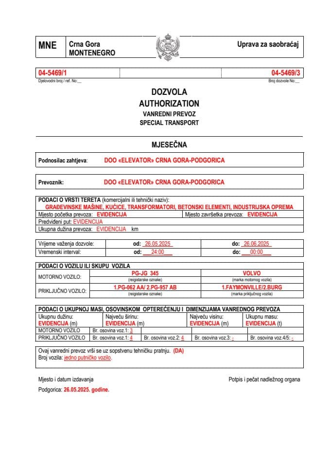 ELEVATOR 04-5469-jun-mjesečna