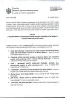 Odluka o raspodjeli sredstava za kofinansiranje projekata nevladinih organizacija