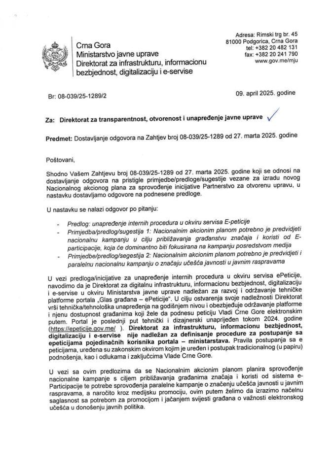 Ministarstvo javne uprave_odgovori na sugestije NVO CZiP (1) i NVO ASP (1,2,3,4.5,12)