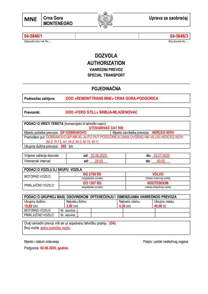 REMONTTRANS MNE 04-5846-FERO STILL