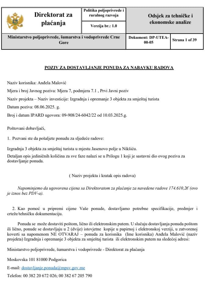 poziv-za-dostavljanje-ponuda-za-nabavku-radova-Andjela Malović