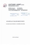 Izvještaj o transparentnosti - Cattaro audit d.o.o.