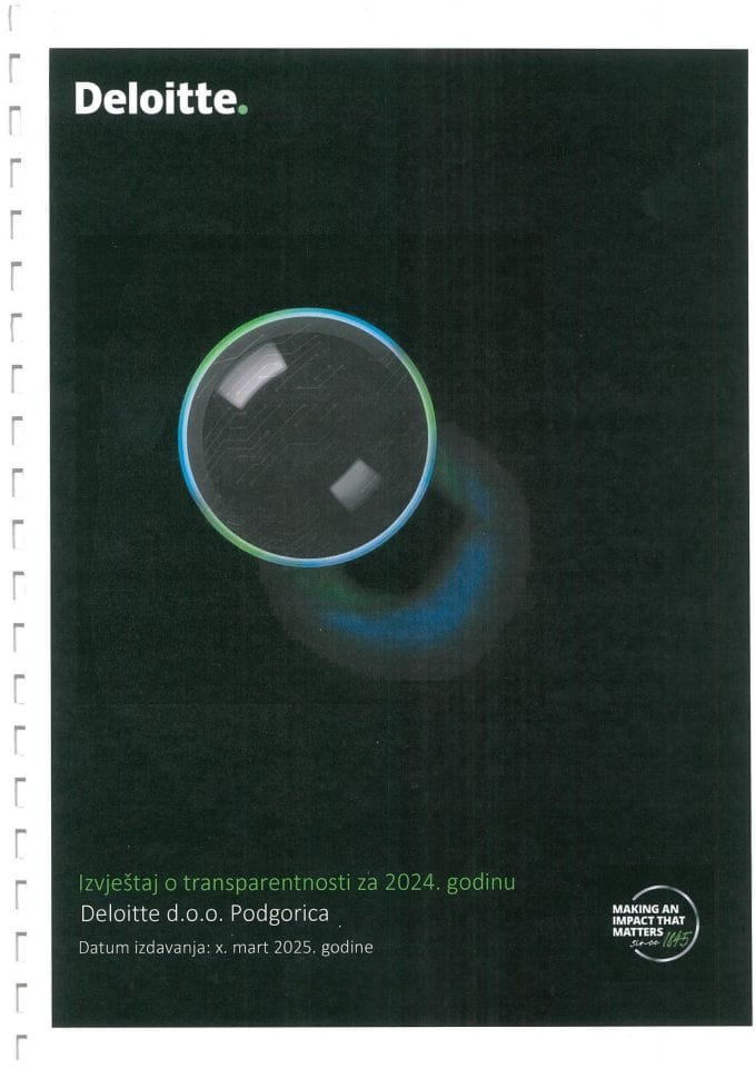 Извјештај о транспарентности - Делоитте