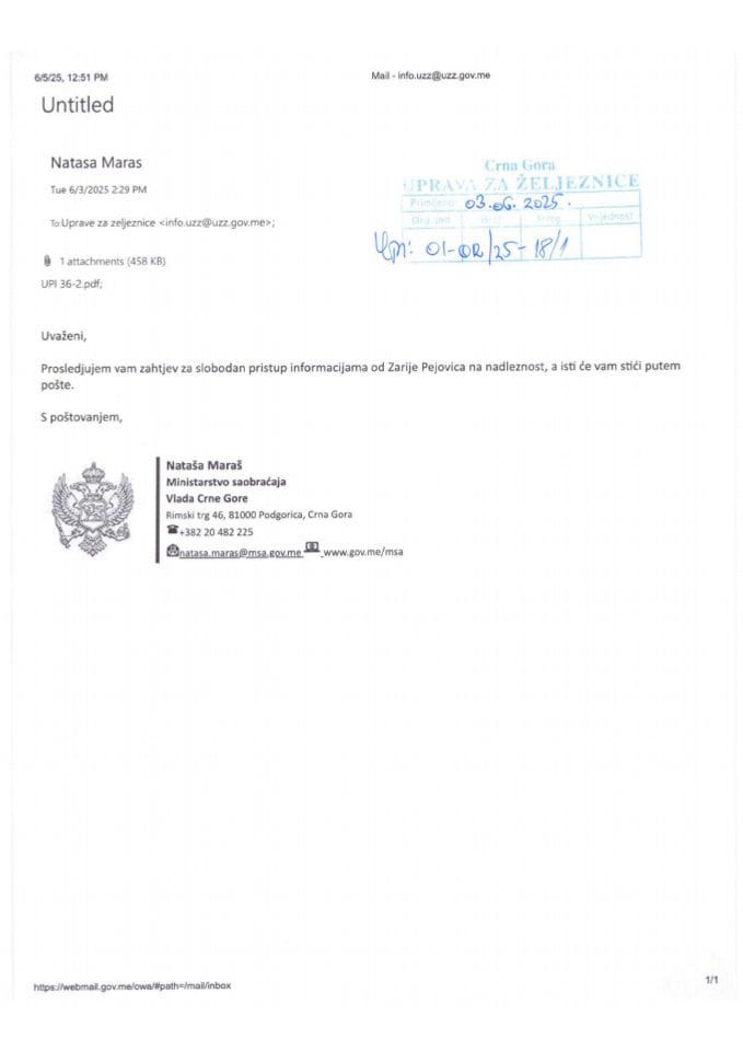 Zahtjev i Rješenje vezano za nekretninu u Hercegovačkoj ulici 4. 6. 2025.