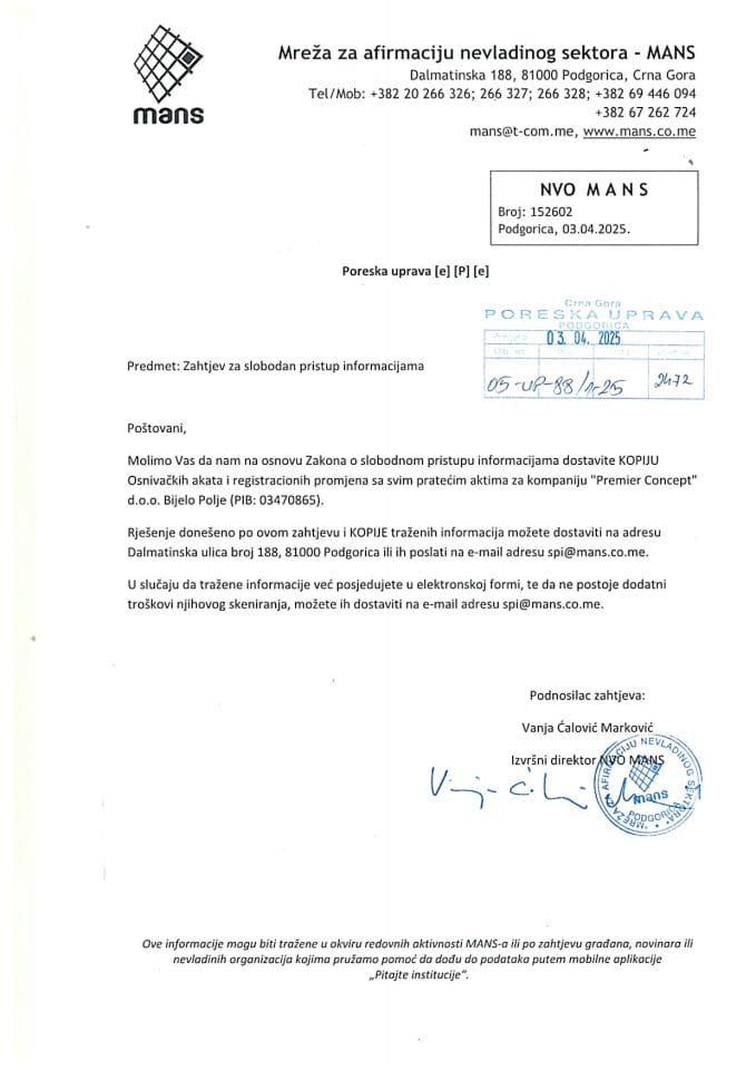 Rješenje 05/02-UP-88/2-25