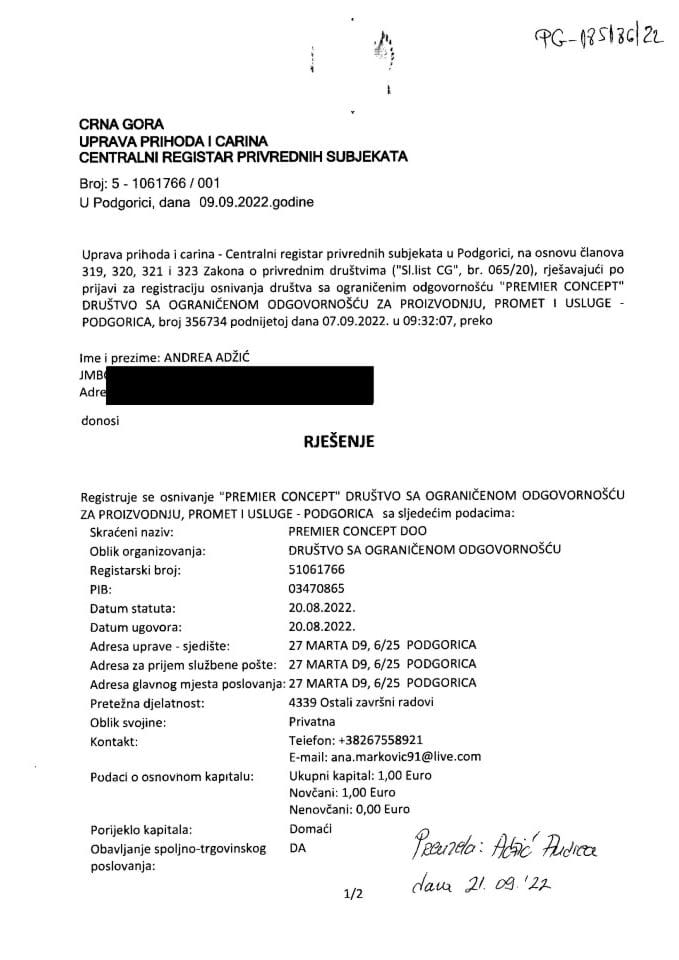 Informacija II 05/02-UP-88/4-25