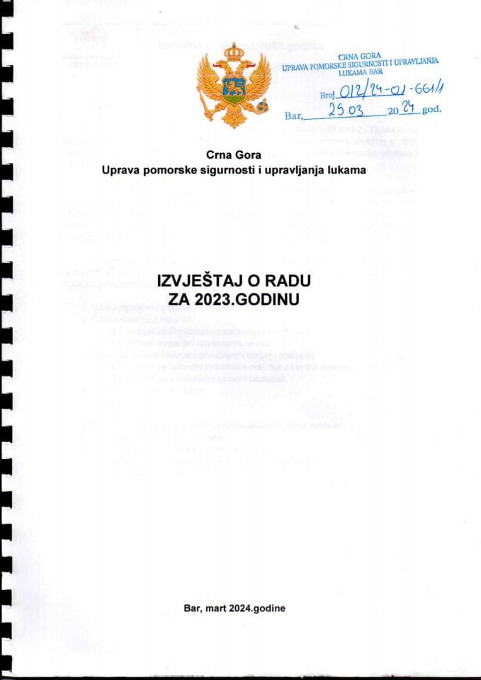 Izvještaj o radu za 2023. godinu