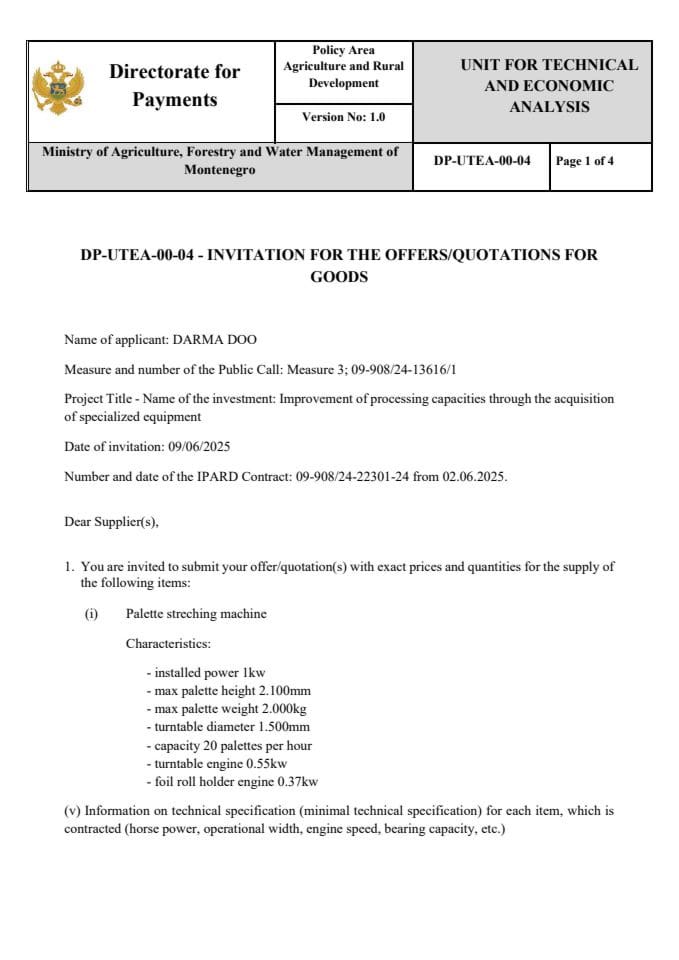 Machine for streching