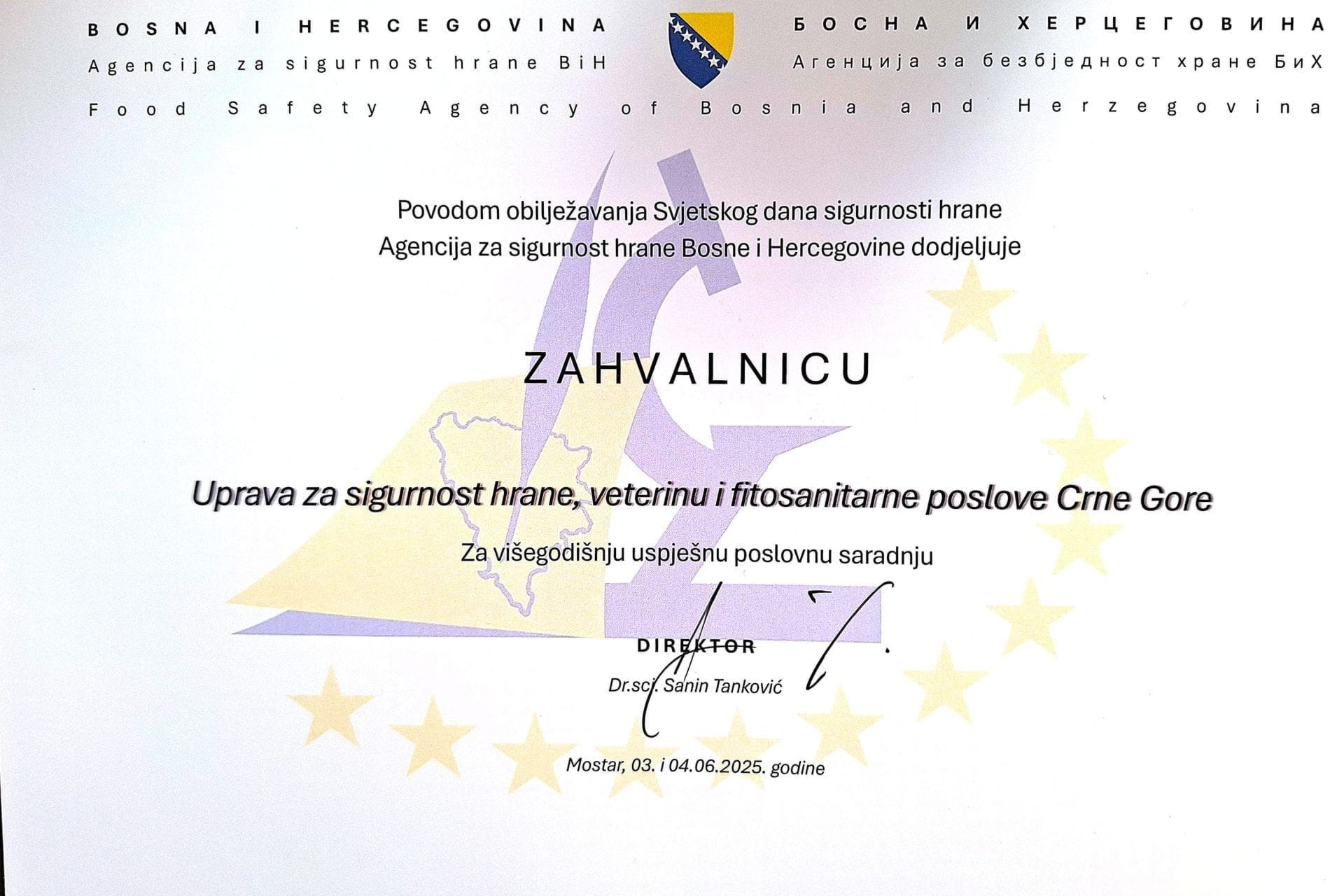 zahvalnica