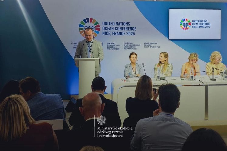 Ministar Ćulafić na Trećoj konferenciji UN o okeanima u Nici: Integralni pristupi nijesu luksuz, oni su nužnost