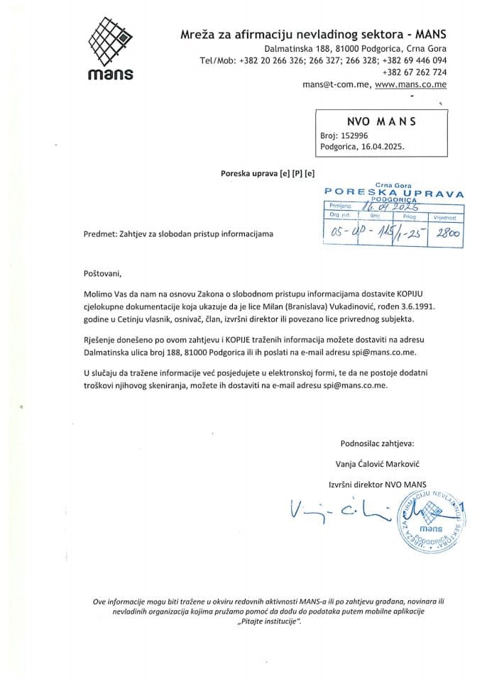 Rješenje 05/02-UP-115/4-25