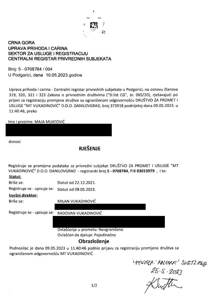 Informacija IV 05/02-UP-115/4-25