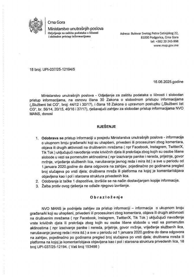 rješenje br. 18-UPI-037/25-12194/5