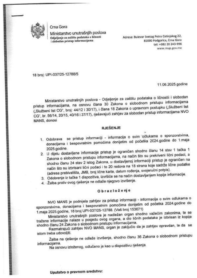 rješenje br. 18-UPI-037/25-12788/5