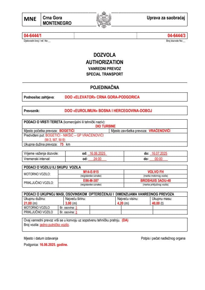 ELEVATOR 04-6444-EUROLIMUN