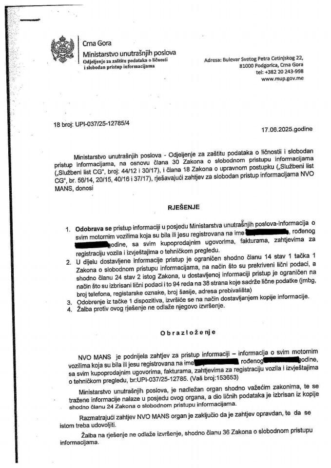 rješenje br. 18-UPI-037/25-12785/4