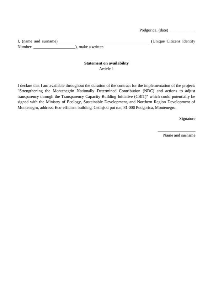 Public announcement for an Information Technology Specialist - 3 Availability