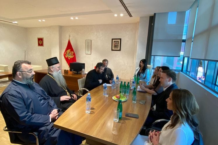 Sastanak Ministra zdravlja dr Vojislava Šimuna sa Mitropolitom Crnogorsko-primorskim i sveštenstvom
