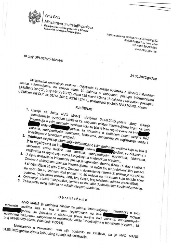 rješenje br. 18-UPI-037/25-10294/6