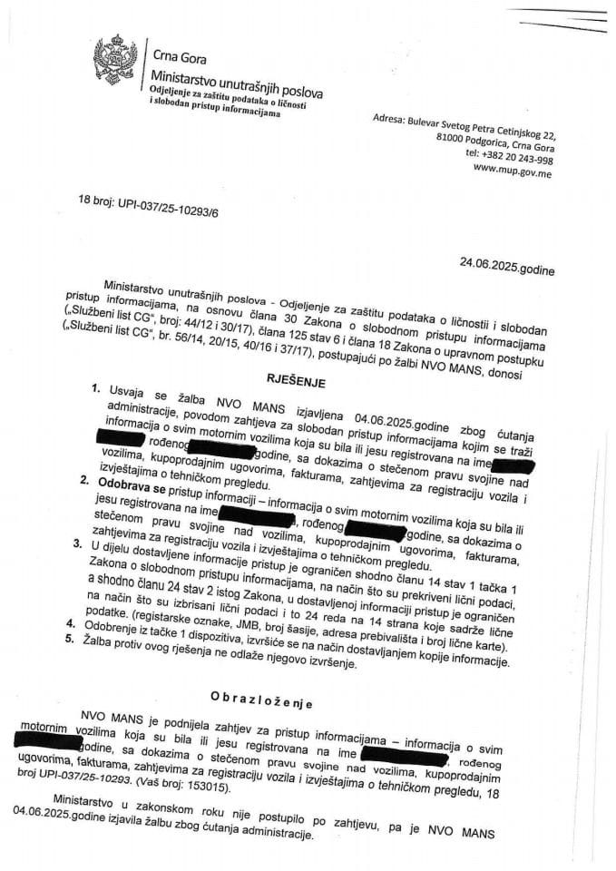 rješenje br. 18-UPI-037/25-10293/6