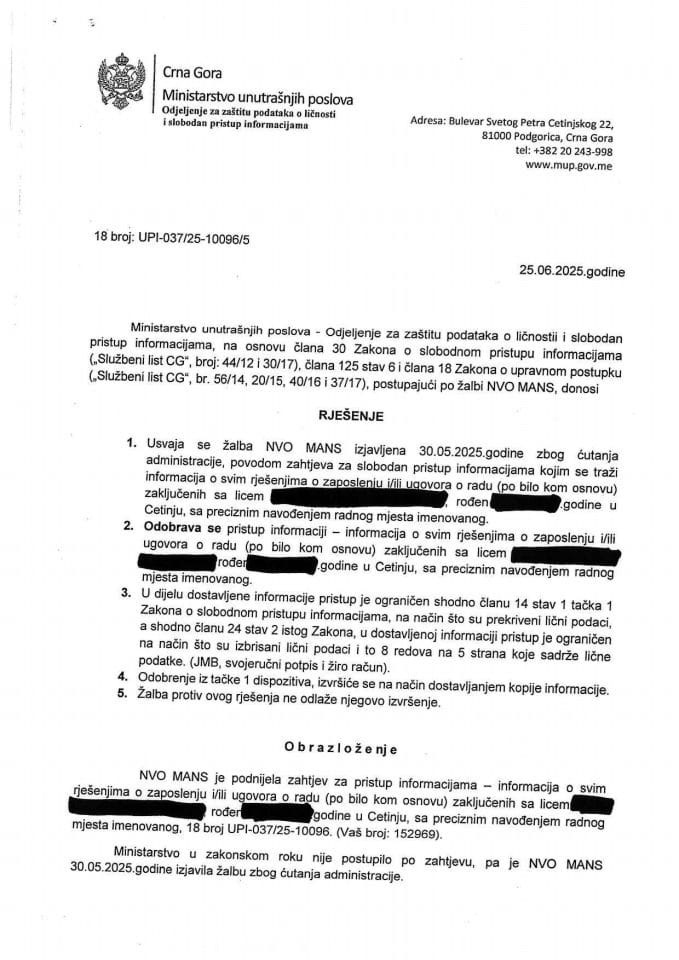 rješenje br. 18-UPI-037/25-10096/5