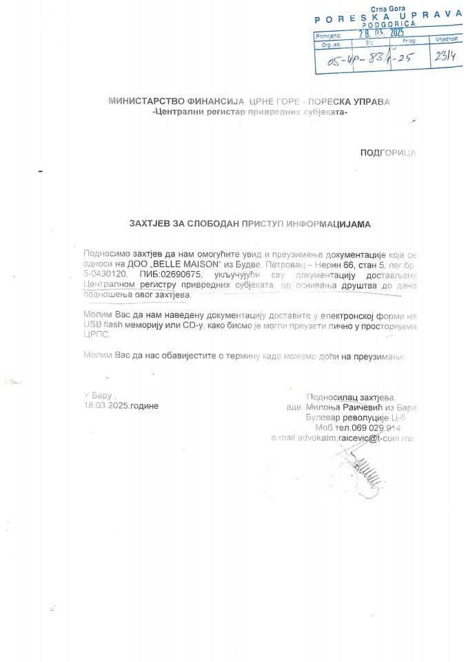 Rješenje 05/02-UP-83/2-25