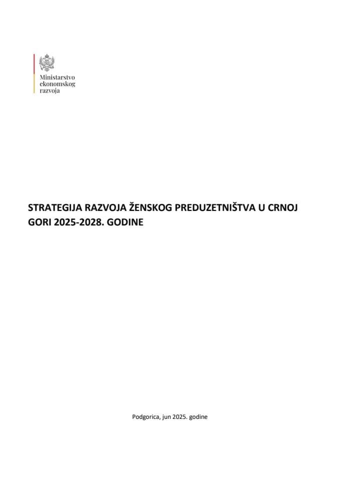 Strategija razvoja ženskog preduzetništva 2025–2028.